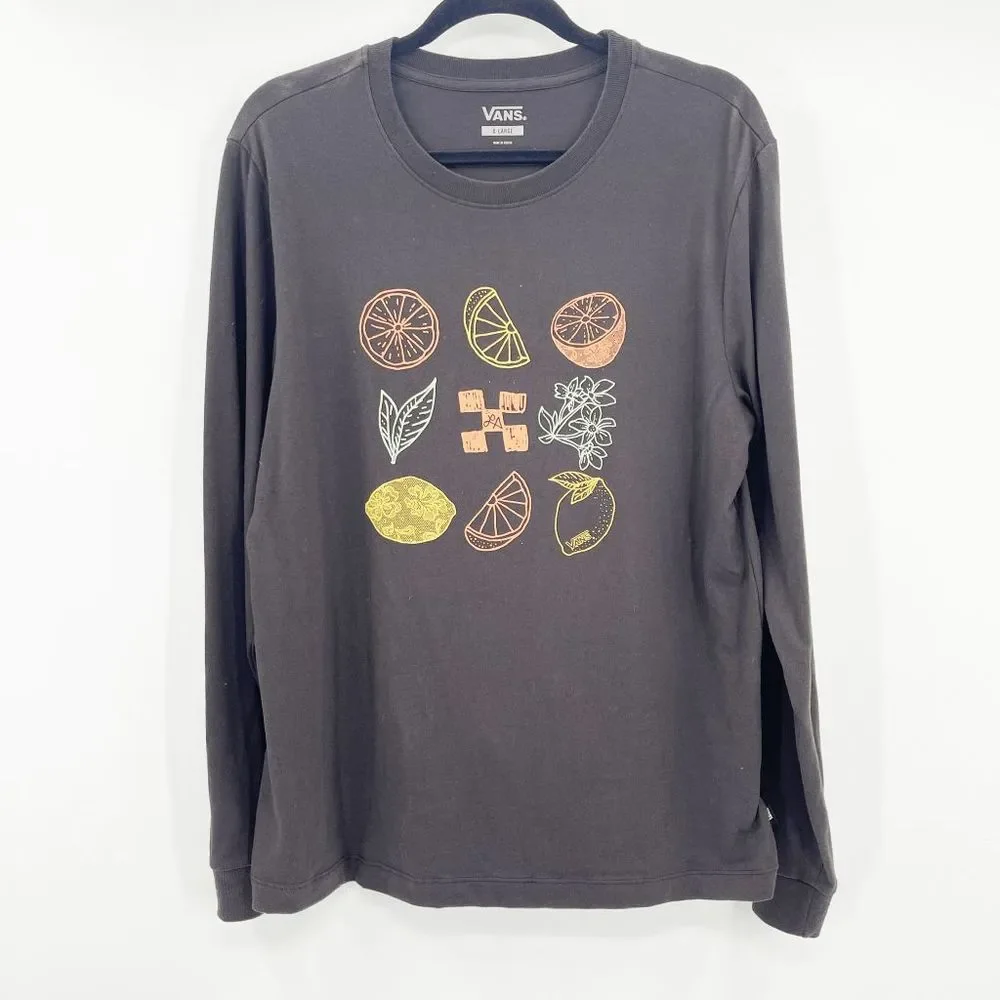 Vans Lizzie Armanto Boyfriend T Shirt‎ Black Graphic Crew Neck - Picture 2 of 5
